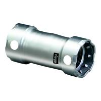 Viega - Viega MegaPress 1/2" Stainless Steel 304 Coupling w/o Stop - Double Press Connection - Smart Connect Technology - Image 1