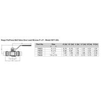 Viega - Viega ProPress 1-1/4" Zero Lead Bronze Ball Valve w/Stainless Stem - Double Press Connection - Smart Connect Technology - Image 2