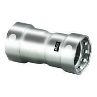 Viega - Viega MegaPress 1/2" Stainless Steel 304 Coupling w/Stop - Double Press Connection - Smart Connect Technology - Image 1