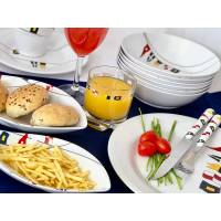Marine Business - Marine Business Melamine Oval Snacks Set - REGATA - Set of 4 - Image 2