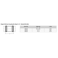 Viega - Viega ProPress 2-1/2" Copper Coupling w/o Stop - Double Press Connection - Smart Connect Technology - Image 2