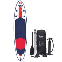Aqua Leisure - Aqua Leisure 11' Inflatable Stand-Up Paddleboard Drop Stitch w/Oversized Backpack f/Board &amp; Accessories - Image 1