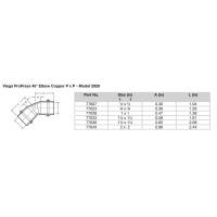 Viega - Viega ProPress 1-1/4" - 45&deg; Copper Elbow - Double Press Connection - Smart Connect Technology - Image 2