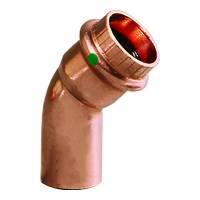 Viega - Viega ProPress 1-1/4" - 45&deg; Copper Elbow - Street/Press Connection - Smart Connect Technology - Image 1