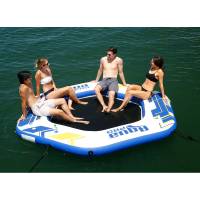 Aqua Leisure - Aqua Leisure 10&#39; Hexagonal Inflatable Island w/Mesh Center - Image 2