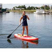 Aqua Leisure - Aqua Leisure 10' Inflatable Stand-Up Paddleboard Drop Stitch w/Oversized Backpack f/Board &amp; Accessories - Image 2