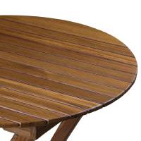 Whitecap - Whitecap Round Slat Table - Teak - Image 2
