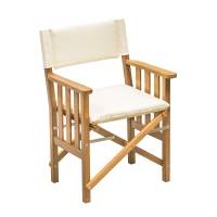 Whitecap - Whitecap Director&#39;s Chair II w/Cream Cushion - Teak - Image 1