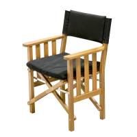Whitecap - Whitecap Director&#39;s Chair II w/Black Cushion - Teak - Image 2