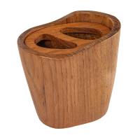 Whitecap - Whitecap Oval Toothbrush Holder (Oiled) - Teak - Image 2