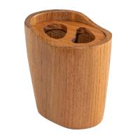 Whitecap - Whitecap Oval Toothbrush Holder (Oiled) - Teak - Image 3