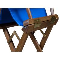 Whitecap - Whitecap Director&#39;s Chair w/Blue Seat Covers - Teak - Image 4