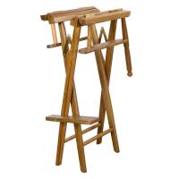 Whitecap - Whitecap Captain&#39;s Chair w/Natural Seat Covers - Teak - Image 2
