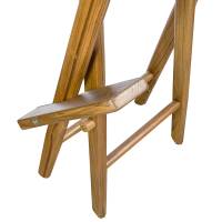 Whitecap - Whitecap Captain&#39;s Chair w/Natural Seat Covers - Teak - Image 3
