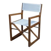 Whitecap - Whitecap Director&#39;s Chair w/White Batyline Fabric - Teak - Image 2