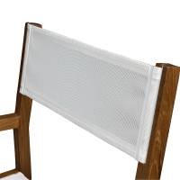 Whitecap - Whitecap Director&#39;s Chair w/White Batyline Fabric - Teak - Image 5