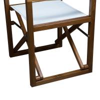 Whitecap - Whitecap Director&#39;s Chair w/White Batyline Fabric - Teak - Image 6