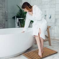 Whitecap - Whitecap Roll-Up Shower Mat - Teak - Image 3
