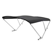 SureShade - SureShade Power Bimini - Clear Anodized Frame - Black Fabric - Image 1
