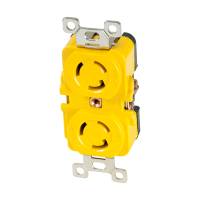 Marinco - Marinco Locking Receptacle - 15A, 125V - Yellow - Image 1