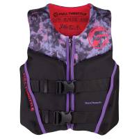 Full Throttle - Full Throttle Youth Rapid-Dry Flex-Back Life Jacket - Pink/Black - Image 1