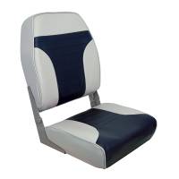 Springfield Marine - Springfield High Back Multi-Color Folding Seat - Blue/Grey - Image 1