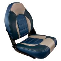 Springfield Marine - Springfield Skipper Premium HB Folding Seat - Blue/Grey - Image 1