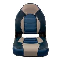 Springfield Marine - Springfield Skipper Premium HB Folding Seat - Blue/Grey - Image 2