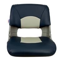 Springfield Marine - Springfield Skipper Standard Folding Seat - Grey/Blue - Image 4