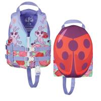 Full Throttle - Full Throttle Water Buddies Life Vest - Child 30-50lbs - Ladybug - Image 1
