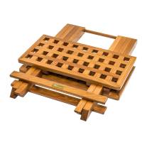 Whitecap - Whitecap Teak Grate Top Fold-Away Table - Image 2