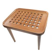 Whitecap - Whitecap Teak Cockpit Grate End Table - Image 1