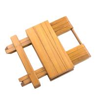 Whitecap - Whitecap Teak Grooved Top Fold-Away Table/Stool - Image 3