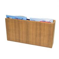 Whitecap - Whitecap Teak Double-Wide Magazine Rack - Image 2
