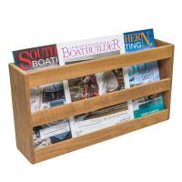 Whitecap - Whitecap Teak Double-Wide Magazine Rack - Image 3