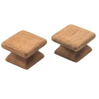 Whitecap - Whitecap Teak Square Drawer Knob - 1-1/8" - 2 Pack - Image 3