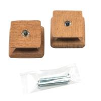 Whitecap - Whitecap Teak Square Drawer Knob - 1-1/8" - 2 Pack - Image 4