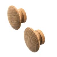 Whitecap - Whitecap Teak Round Drawer Knob - 2" - 2 Pack - Image 1