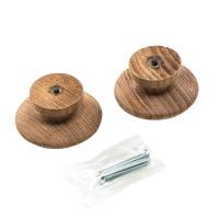 Whitecap - Whitecap Teak Round Drawer Knob - 2" - 2 Pack - Image 3