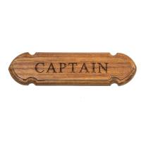 Whitecap - Whitecap Teak "CAPTAIN" Name Plate - Image 1