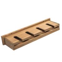 Whitecap - Whitecap Teak Wineglass Rack w/Shelf - Image 2