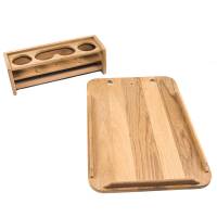 Whitecap - Whitecap Teak Drinkholder w/Removable Cockpit Table Top - Holds 4 Glasses - Image 2