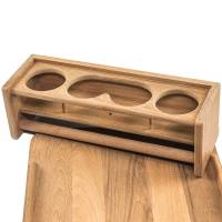 Whitecap - Whitecap Teak Drinkholder w/Removable Cockpit Table Top - Holds 4 Glasses - Image 3