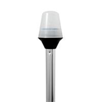 Attwood Marine - Attwood Frosted Globe All-Around Pole Light w/2-Pin Locking Collar Pole - 12V - 30" - Image 1