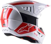 Alpinestars - Alpinestars SM5 Bond Helmet - 8303522-2032-SM - White/Red Glossy - Small - Image 2