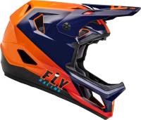 Fly Racing - Fly Racing Rayce Helmet - 73-3606S - Navy/Orange/Red - Small - Image 4