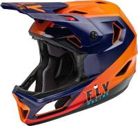 Fly Racing - Fly Racing Rayce Youth Helmet - 73-3606YL - Navy/Orange/Red - Large - Image 1