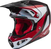 Fly Racing - Fly Racing Formula Carbon Prime Youth Helmet - 73-4432YL - Red/White/Red Carbon - Large - Image 1