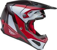 Fly Racing - Fly Racing Formula Carbon Prime Youth Helmet - 73-4432YL - Red/White/Red Carbon - Large - Image 4