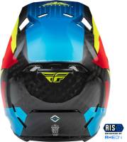 Fly Racing - Fly Racing Formula Carbon Prime Helmet - 73-44332X - Hi-Vis/Blue/Red Carbon - 2XL - Image 2